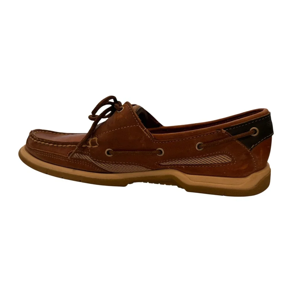 Vintage Sebago Clovehitch II Leather Boat Shoes Mens‎ 9 N Narrow Brown USA Made